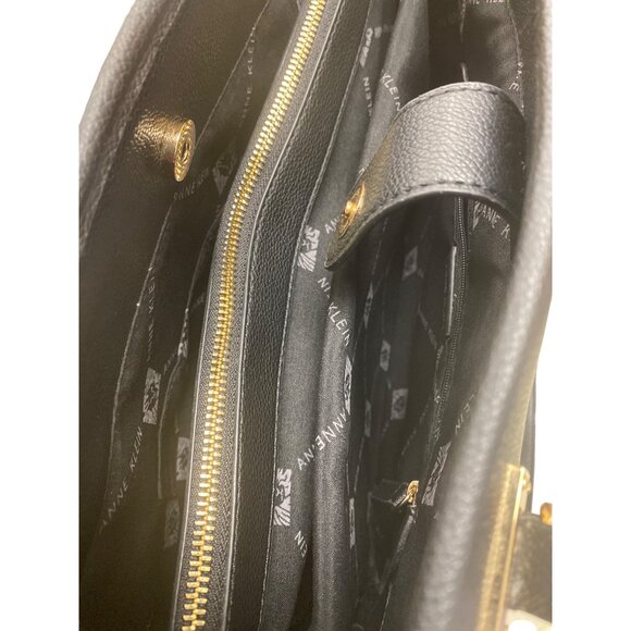 Ann Klein women’s black purse handbag shoulderbag Large SKU 1154 - Picture 10 of 13